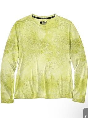 Carhartt Long-Sleeve Performance Tee in Neon Yellow-Green